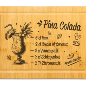 Bild: Bambus Schneidebrett - Pina Colada (Rezept).