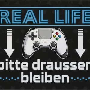 Bild: Fußmatte - Real Life - Bitte draußen bleiben.