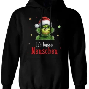 Bild: Hoodie - Weihnachtsmuffel - Ich hasse Menschen (CS).