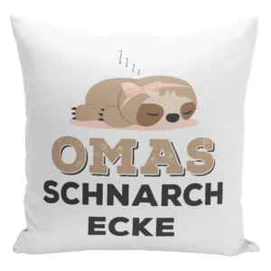 Bild: Kissen - Faultier Omas Schnarchecke.