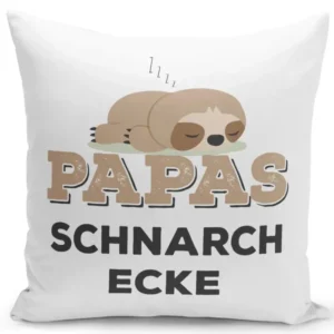 Kissen - Faultier Papas Schnarchecke