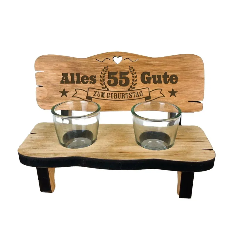 Bild: Schnapsbank - Schnapszahl 55 - Alles Gute zum Geburtstag.