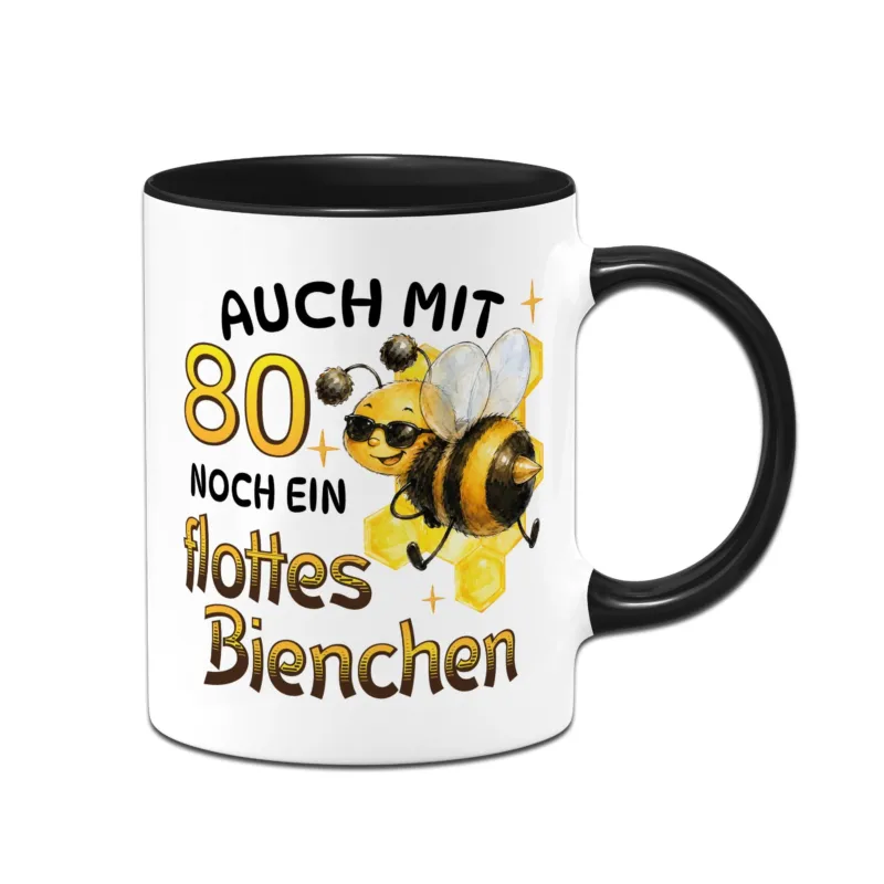 Bild: Tasse - Auch mit 80 noch ein flottes Bienchen.
