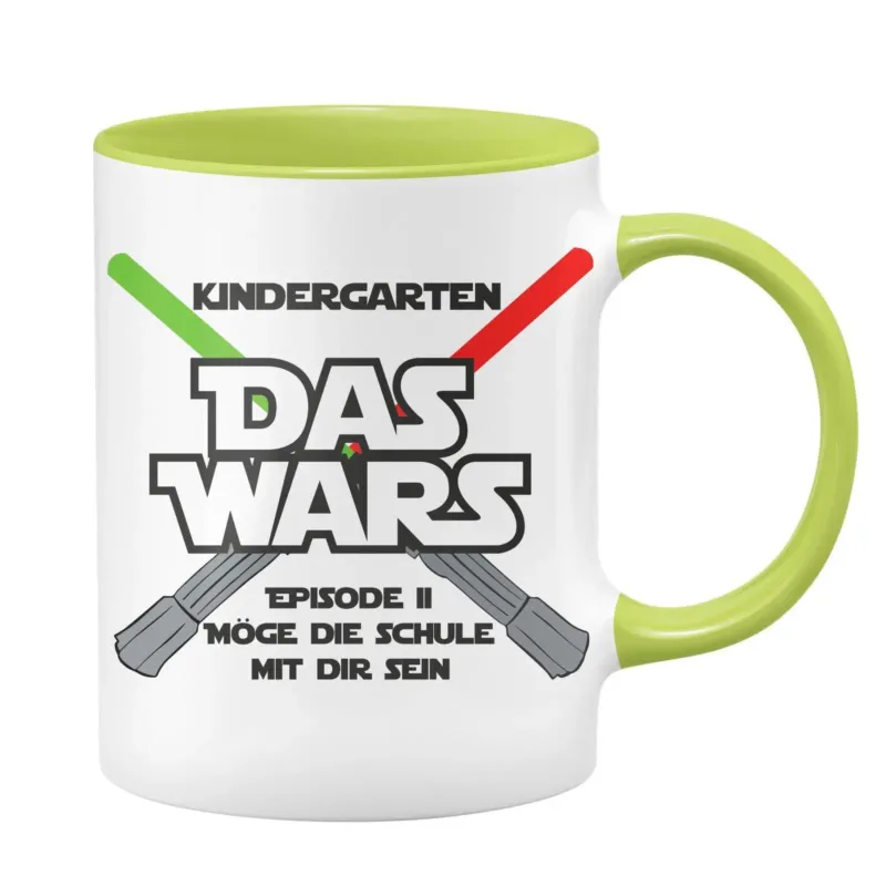 Bild: Tasse - Kindergarten DAS WARS Episode 2 Möge die Schule mit Dir sein.
