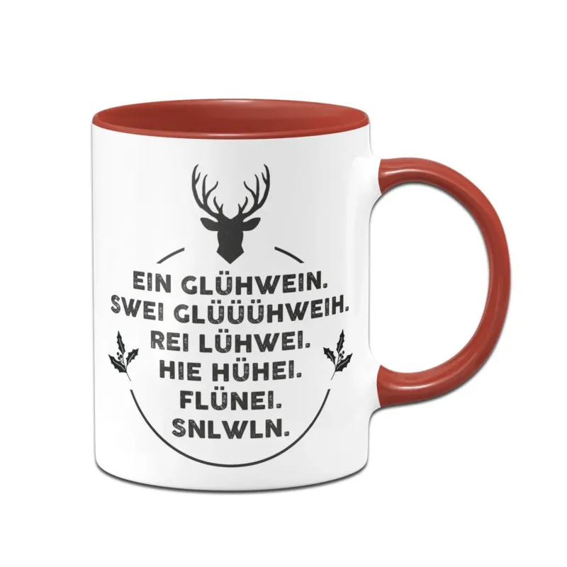 Bild: Tasse - Ein Glühwein, swei Glüüüühwein, Rei Lühwei.