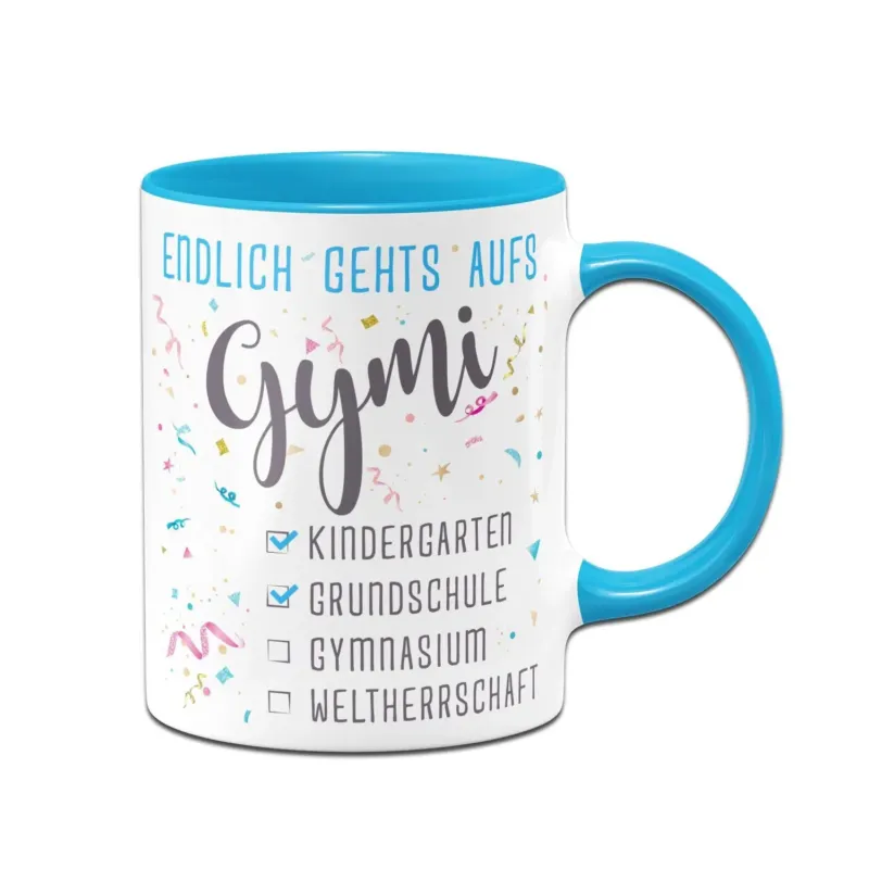 Bild: Tasse Schulwechsel - Endlich gehts aufs Gymi.