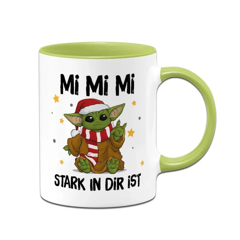 Bild: Tasse - Baby Yoda - Mi Mi Mi stark in Dir ist (Weihnachten).