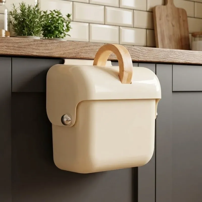Flip Click Wall-Mounted Kitchen Trash Bin - Image 0