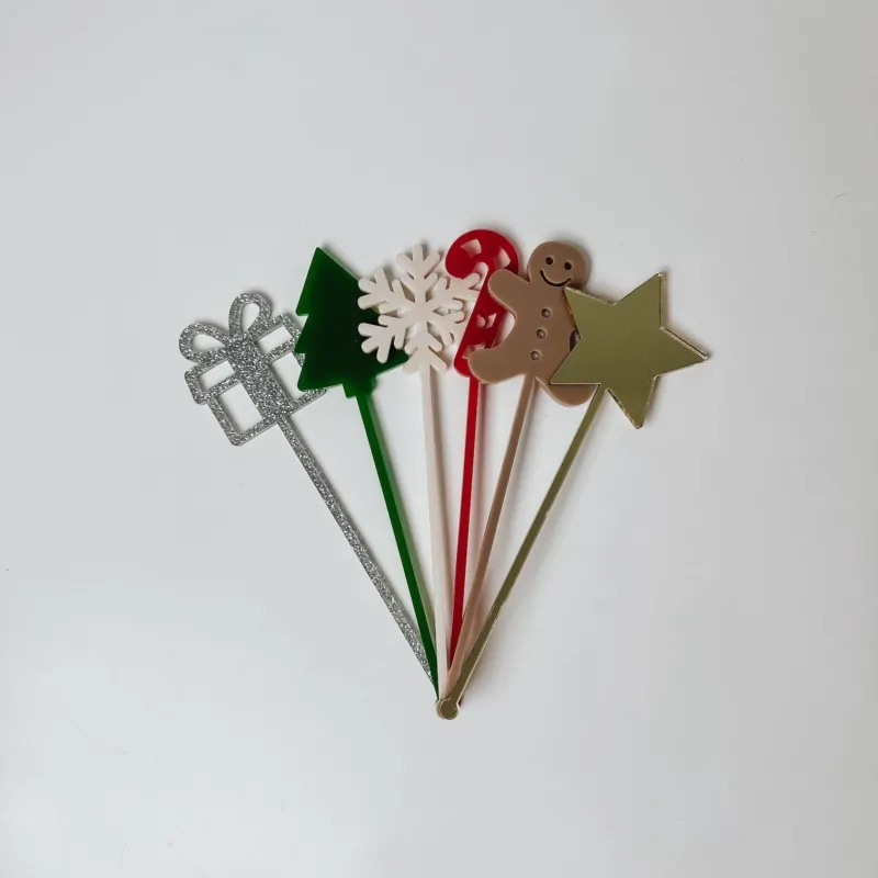 Cocktail - Rührstäbchen Acryl - Weihnachten - lyllevenn