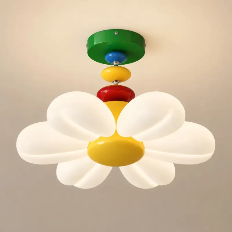 Daisy Chain Colorful Flower Kids Room Ceiling Light - Image 0