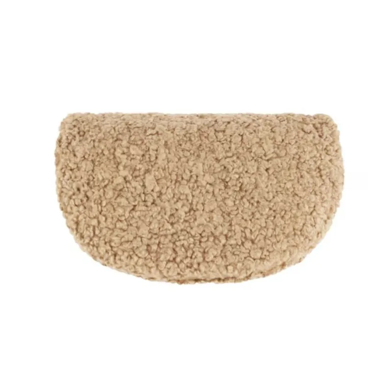 Damen Tasche Teddyfell Crossbody beige