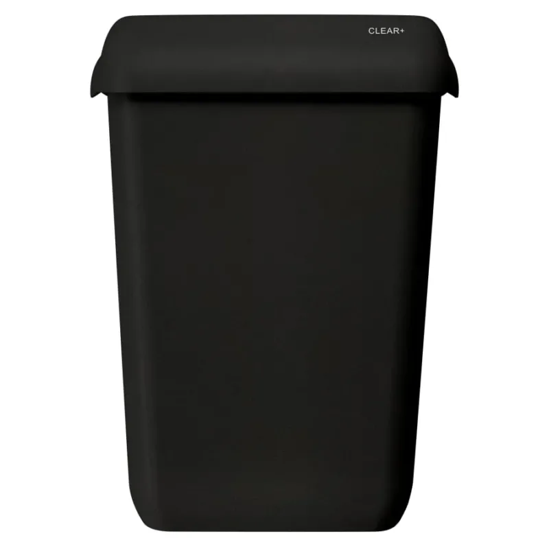 CWS Clear+ EcoBlack Abfallbehälter, 23 Liter, schwarz