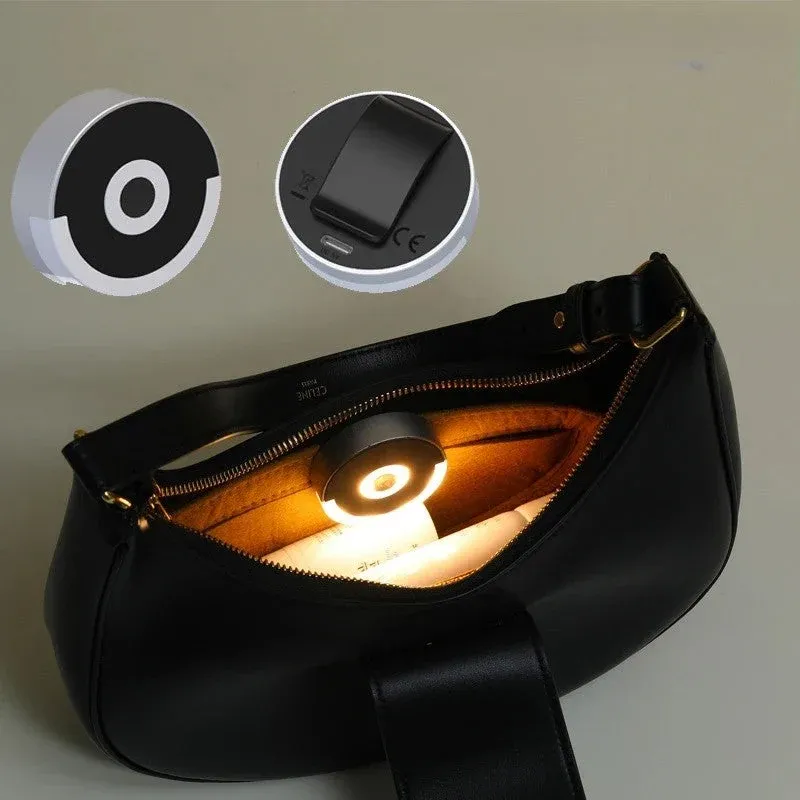 Compact Circular Touch LED Portable Night Lamp - Image 0