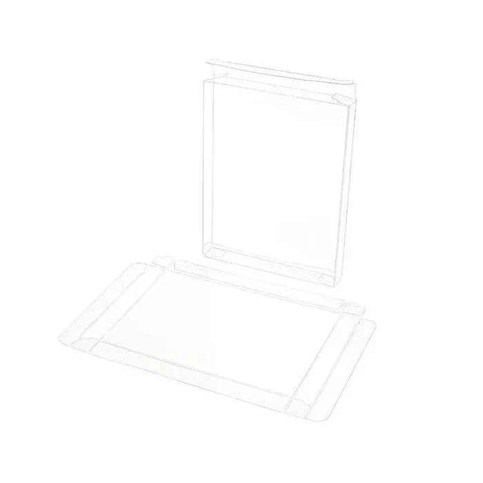 Plastic Gift Boxes 11.4x1.3x14.9cm Crystal Clear