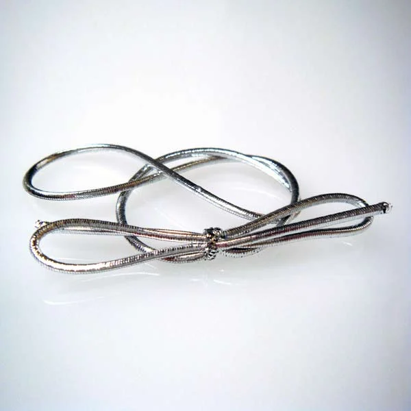 Decorative Loops Metallic Silver 25.5cm