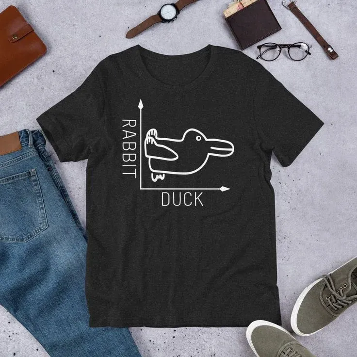 Duck Rabbit Fun Scale Math T-Shirt - Image 0