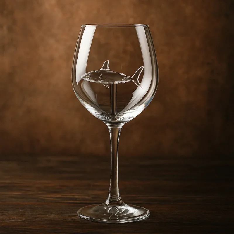 Built-in Shark Sea Wine Glasses - Image 0