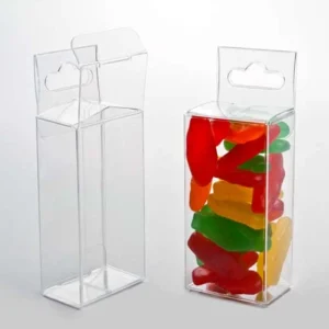 Plastic Gift Boxes 3.8x2.5x7.6cm with Hanger part