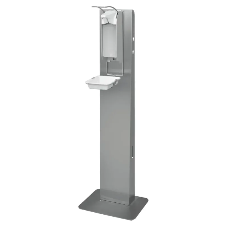 ingo-man® E AFP T Hygiene-Station mit 1-Liter-Desinfektionsmittelspender mit manuellem Spender