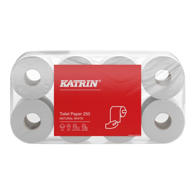 Katrin Basic Toilettenpapier 250 Blatt 2-lagig