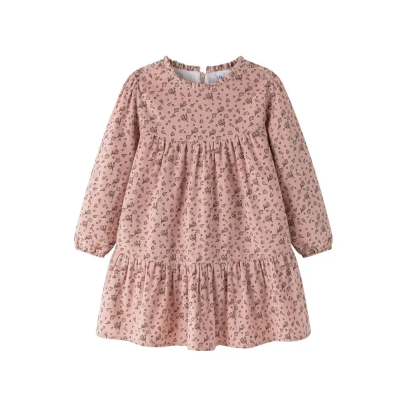 Kleid aus Cordstoff mit floralem Allover-Muster