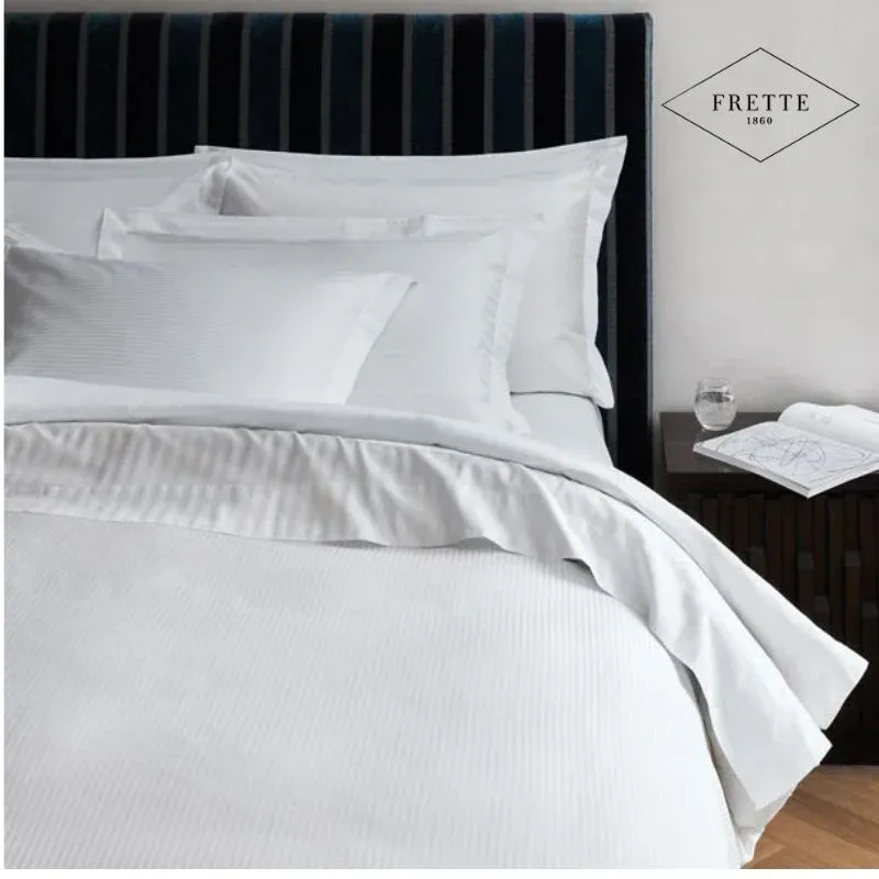 Copripiumino Raso Rigato 300 fili cm 280x240 (King Size) - Frette