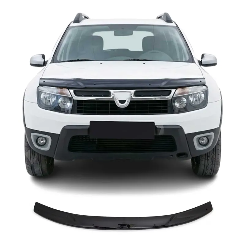 Motorhaube Deflektor Insekten Steinschlagschutz für Dacia Duster 2010-17 Dunkel