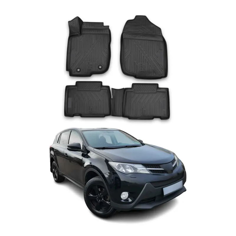 OMAC Gummimatten Fußmatten für Toyota RAV4 IV XA40 2013-2018 TPE Automatten 4tlg