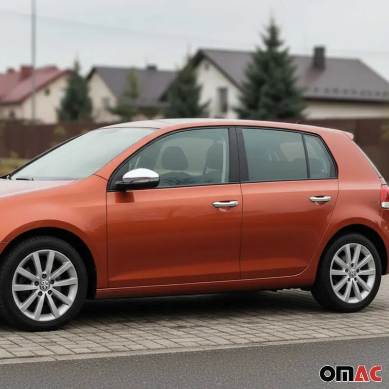 Türgriff Blende Chrom für VW Golf 2008-2012 4-Tür Gebürstet Silber 8x