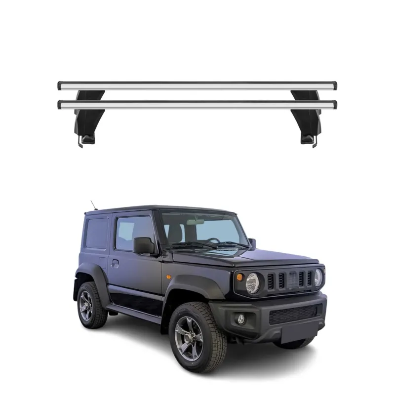 Menabo Dachträger Grundtäger für Suzuki Jimny mk4 2018-2026 50kg Alu Silber 2x