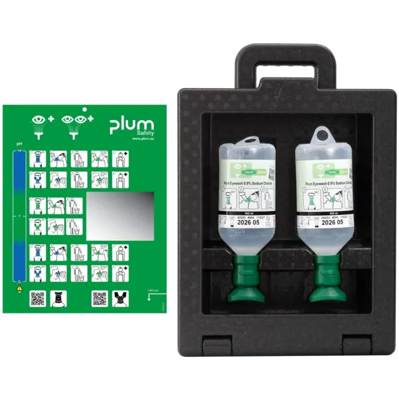 Plum Augendusche Notfallstation, Augenspüllösung, iBox2