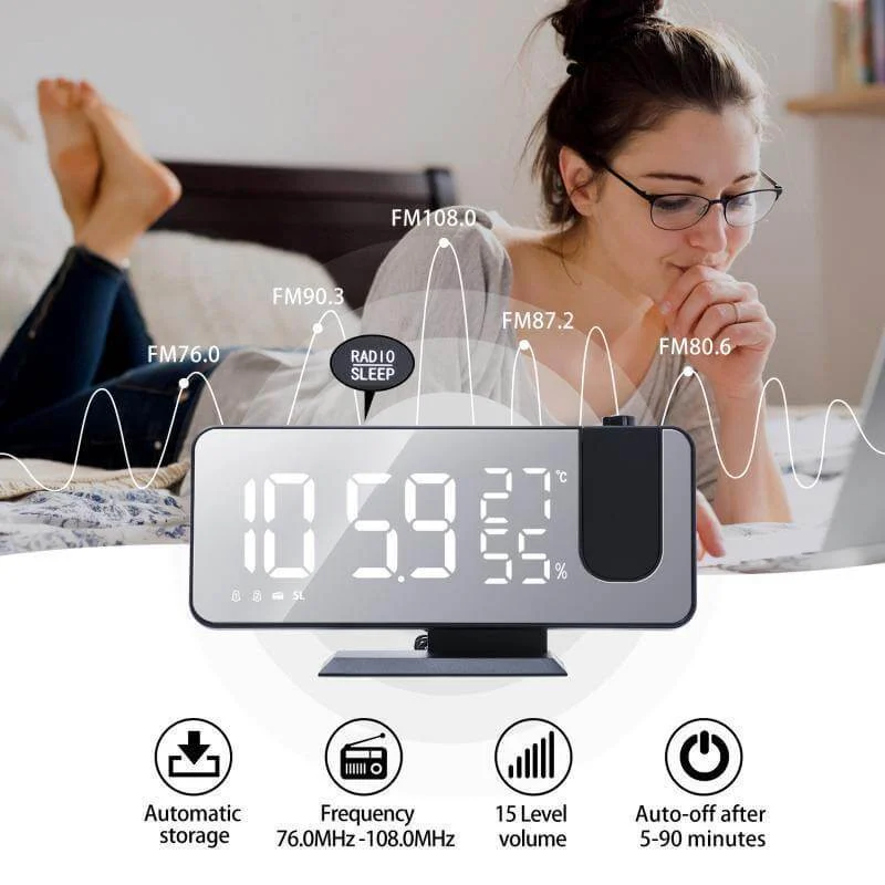 LED Digital Alarm Projection Clock - Image 0