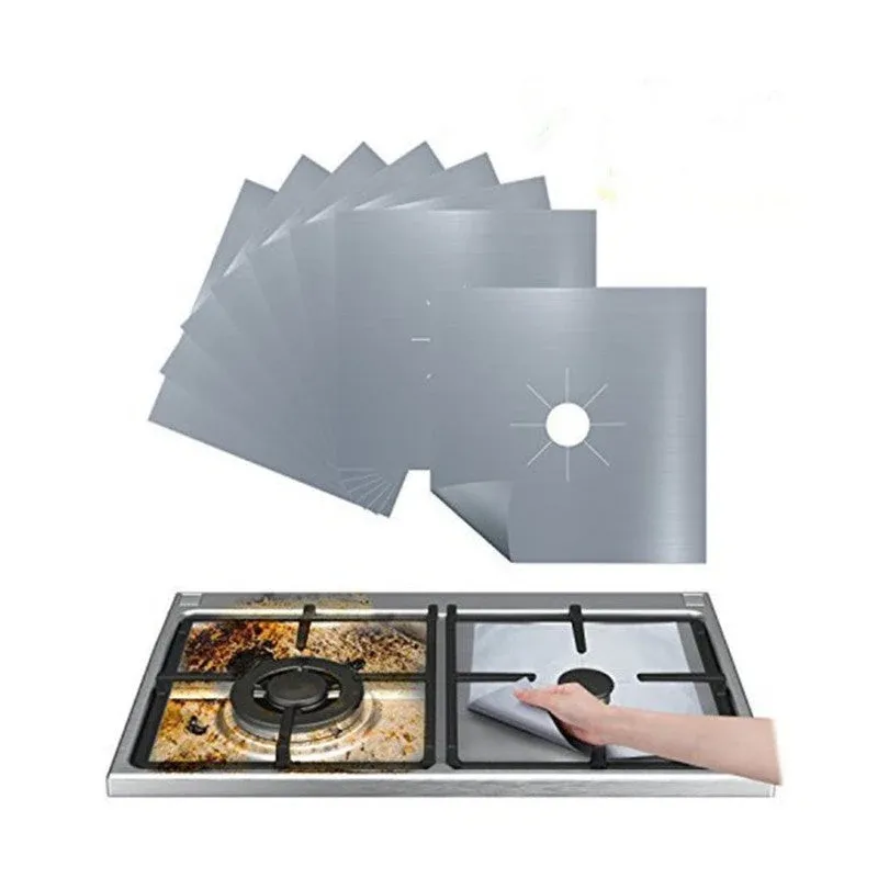 Reusable 4pcs Glass Fiber Gas Stove Covers - Image 0