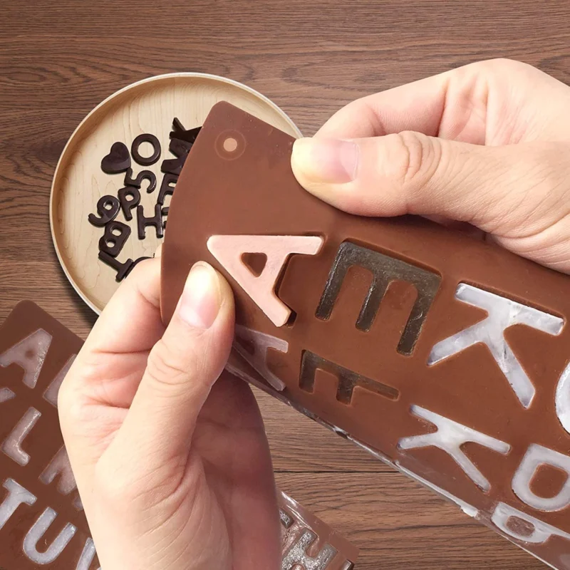 3D Alphabet Silicone DIY Chocolate Mold - Image 0