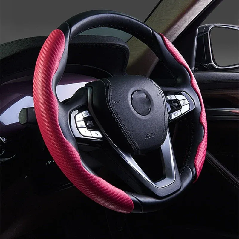 Universal Non-Slip Carbon Fiber Car Wheel Cover - Image 0