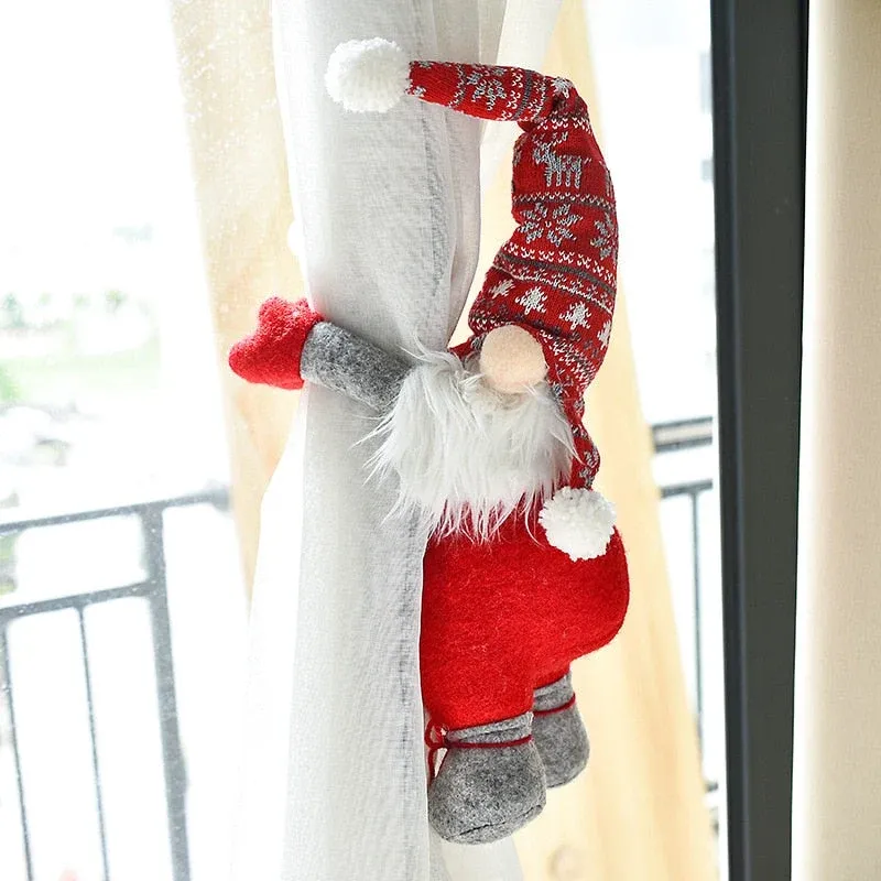 Christmas Santa Elk Curtain Holder - Image 0