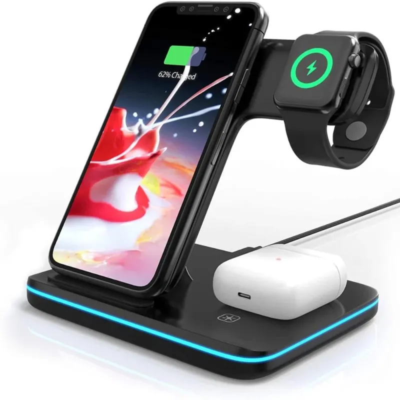 3in1 Wireless Apple Fast Charging Dock - Image 0