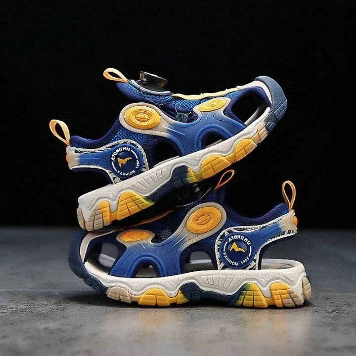 Breathable Easy Tie Laceless Kids Sneakers - Image 1