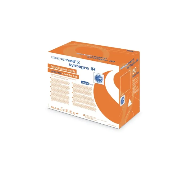 Sempermed® syntegra IR Einmalhandschuhe, creme 1 Packung = 50 Paar, Größe XS (6)