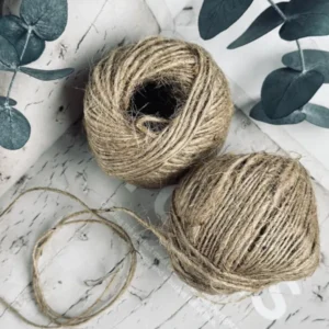 Snor til dekoration , 2 stk brun jute - VIAMAJA.DK