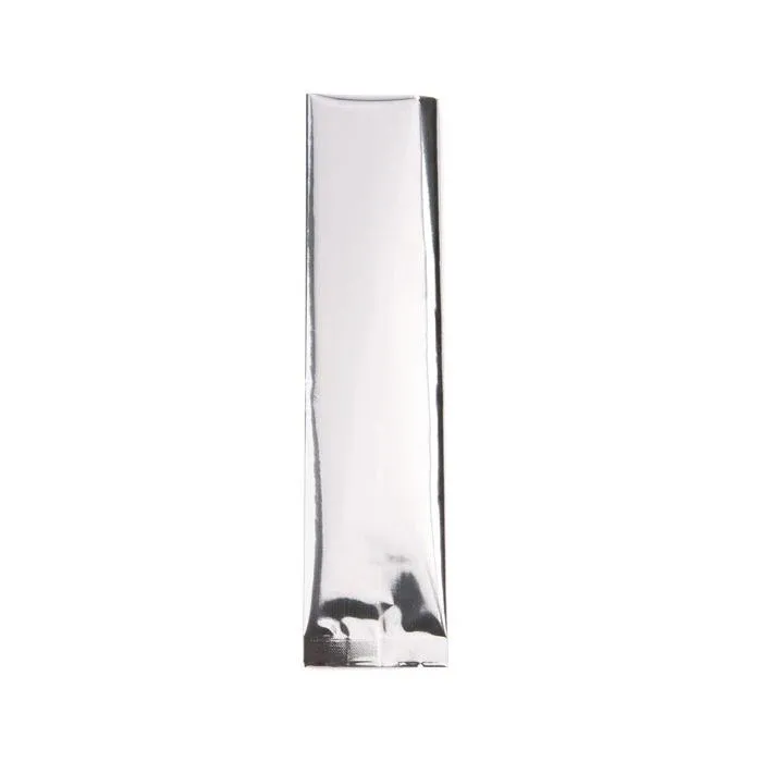 Plastic Bags Silver 7.5x20.3cm Metallised and Sealable