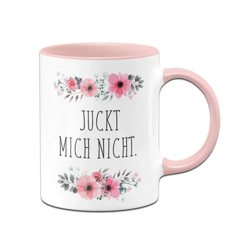 Bild: Tasse - Juckt mich nicht - blumig.