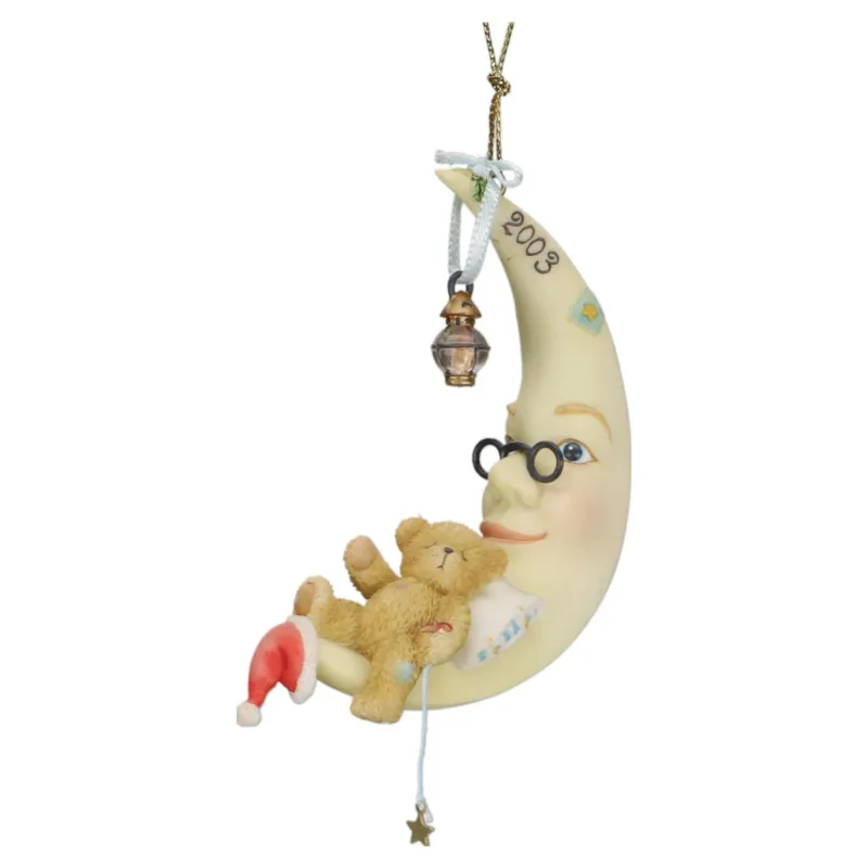 Teddy 112393 Bear Asleep /Moon Hanging Ornament Enesco Cherished Teddies mit OVP