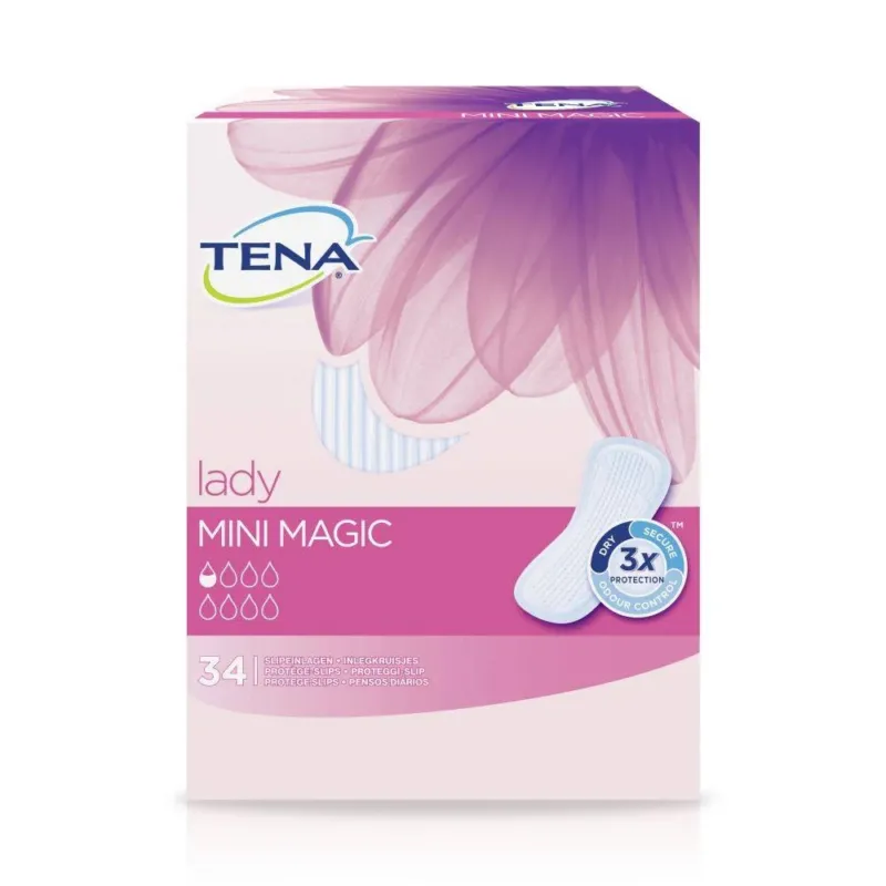 Tena Lady Inlegkruisjes Mini Magic 34 stuks