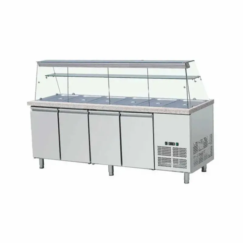 Salattheke mit Aufsatzvitrine 223 cm - CPGASTRO